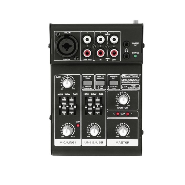 Omnitronic MRS-502USB Analog Mixer with USB Interface