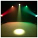 EUROLITE LED PAR-64 COB RGBW 120W Zoom bk - Stage Preview Lit Green/Red/Yellow