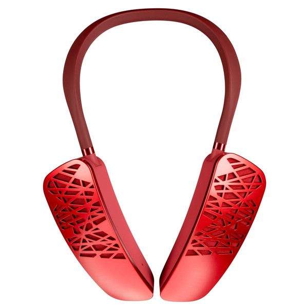 Cleer Halo Wearable Bluetooth Speaker, Red - Front