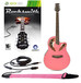 Rocksmith (Xbox 360) + Deluxe Round Back Acoustic Guitar in Pink