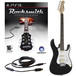 Rocksmith (PS3) + Black Knight CST-20 HSS Electric Guitar, Black