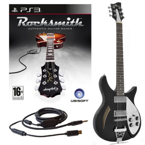 Rocksmith (PS3) + Electric-RC Guitar by Gear4music, Black