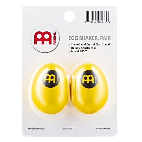 Meinl ES2-Y Egg Shaker - Set of Two - Yellow