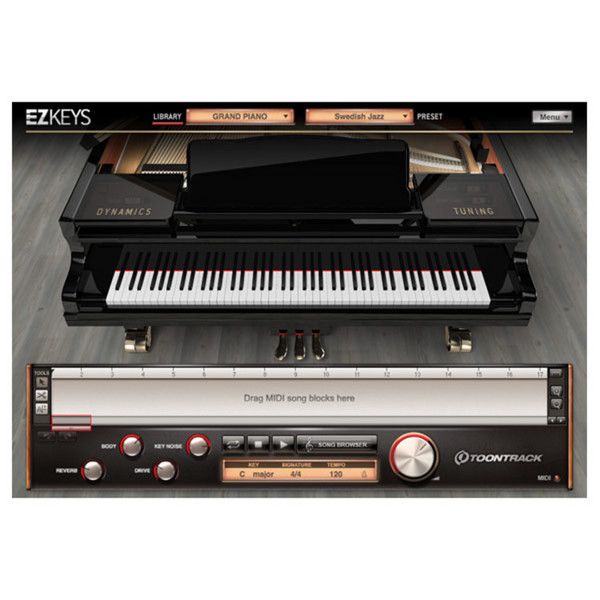 Toontrack EZkeys Virtual Grand Piano Software