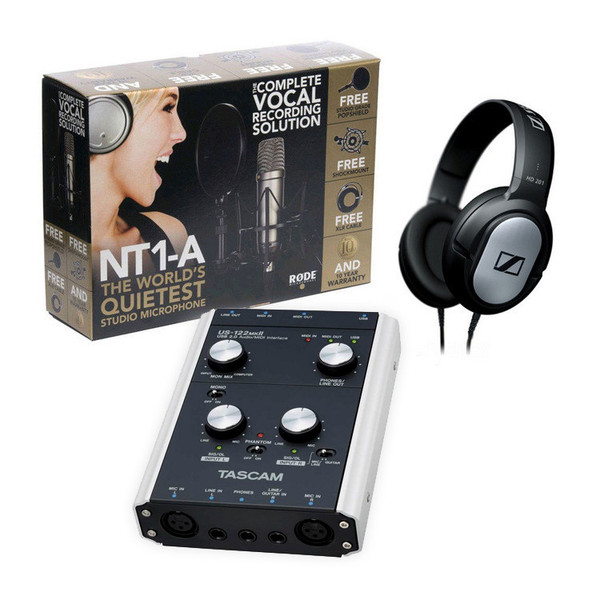 Rode NT1-A & Tascam US-122MKII Vocal Recording Bundle