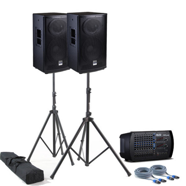 Alto 650W PA System Package and Stands