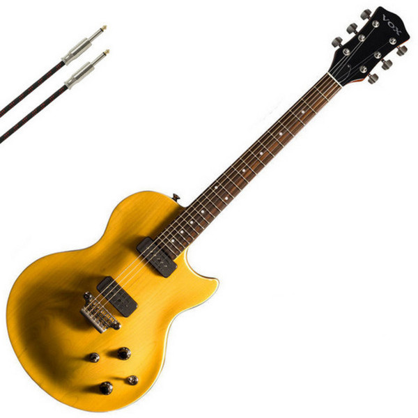 Vox SSC-33 Solid Body Single Cut Guitar, Vintage Cream + FREE Gift