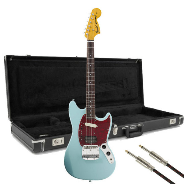 Fender Kurt Cobain Mustang Signature Guitar, Sonic Blue FREE Gift