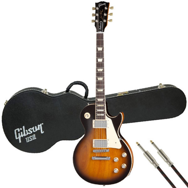 Gibson Les Paul Trad Guitar, Satin Vintage Sunburst w/ FREE Gift