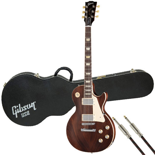 Gibson Les Paul Traditional Mahogany Top, Worn Brown with FREE Gift