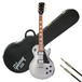 Gibson Les Paul Studio Electric Guitar 2012, Silver Pearl w/FREE Gift