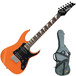 Ibanez GRGM21GB Electric Guitar with Gig Bag, Vivid Orange