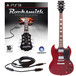 Rocksmith (PS3) + Encore Electric Guitar, Cherry Red