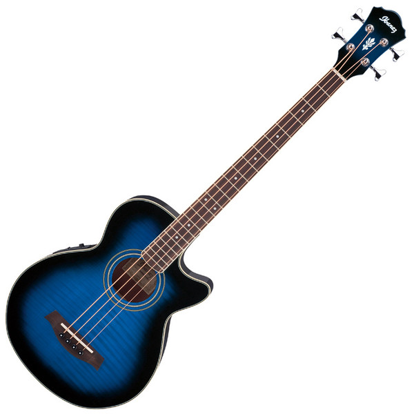 Ibanez AEGB20E-TBS Electro Acoustic Bass, Transparent Blue Burst