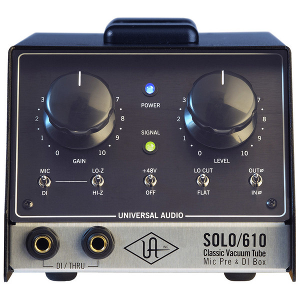 Universal Audio SOLO/610 Classic Tube Preamplifier & DI Box (Front)