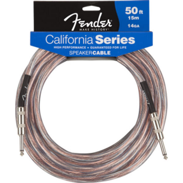 Fender California Speaker Cable, 15m, 14GA, 1/4" Jack - 1/4" Jack