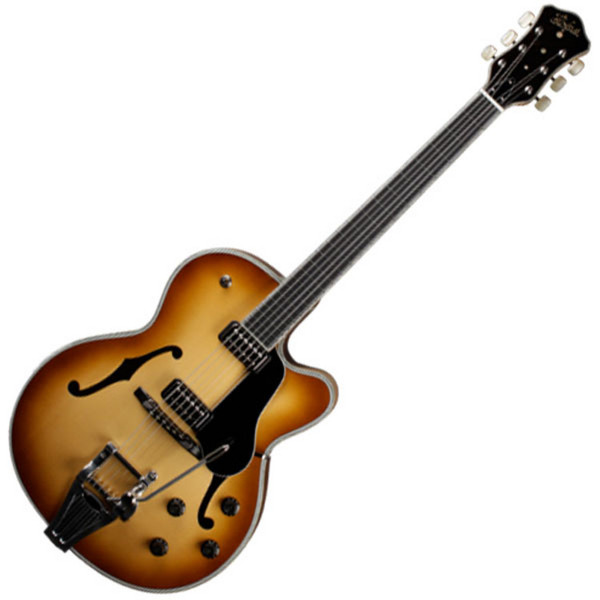 Hofner Gold Label New President Archtop Electric Guitar, Sunburst