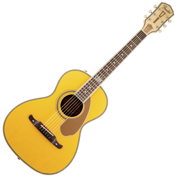 Fender Ron Emory 'Loyalty' Parlor Acoustic Guitar, Ash Butterscotch