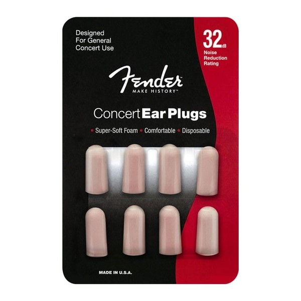 Fender Concert Series Foam Ear Plugs (4 pair)