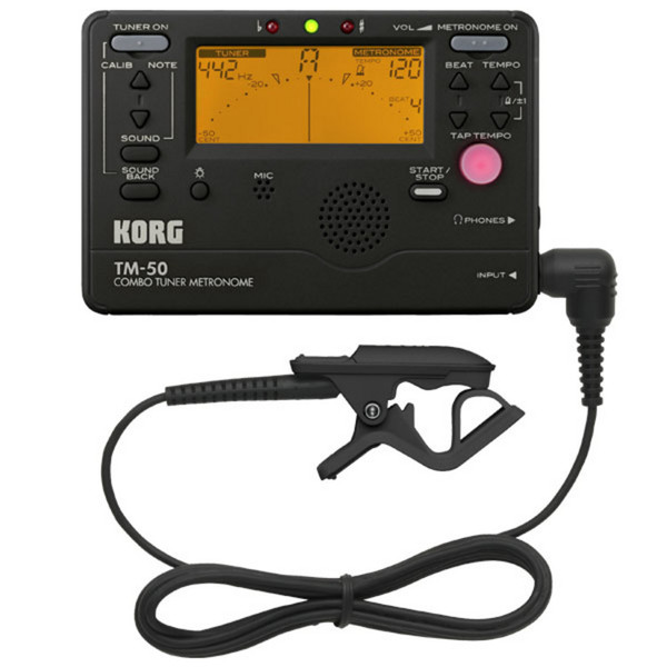 Korg TM-50C Combo Tuner, Metronome and Contact Microphone