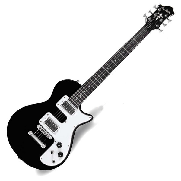 Hagstrom Metropolis-C Electric Guitar, Black Gloss