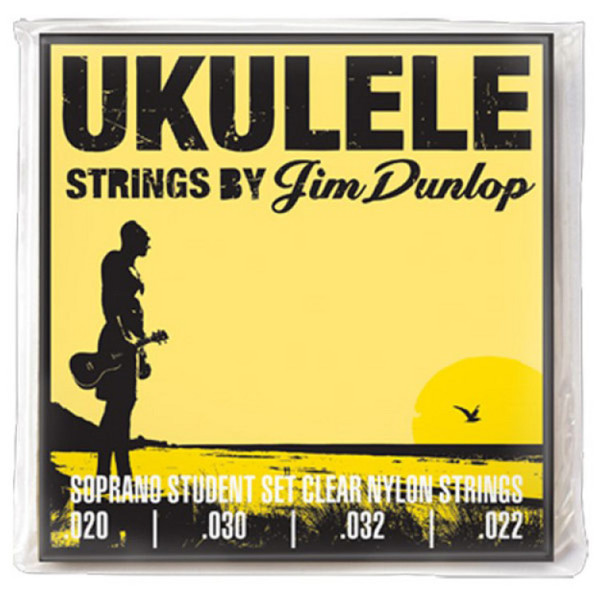 Jim Dunlop Ukulele Strings, Clear Nylon, Soprano Student
