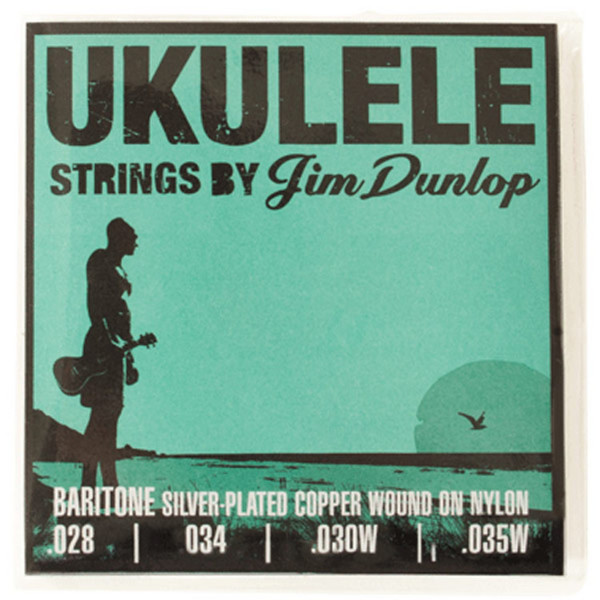 Jim Dunlop Ukulele Strings, Silver Copper Wound, Baritone