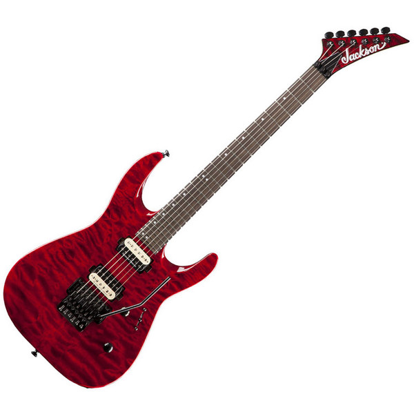 Jackson DK2MQ Pro Series Dinky Electric Guitar, Transparent Red