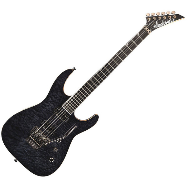 Jackson SL2Q Pro Series Soloist Electric Guitar, Transparent Black