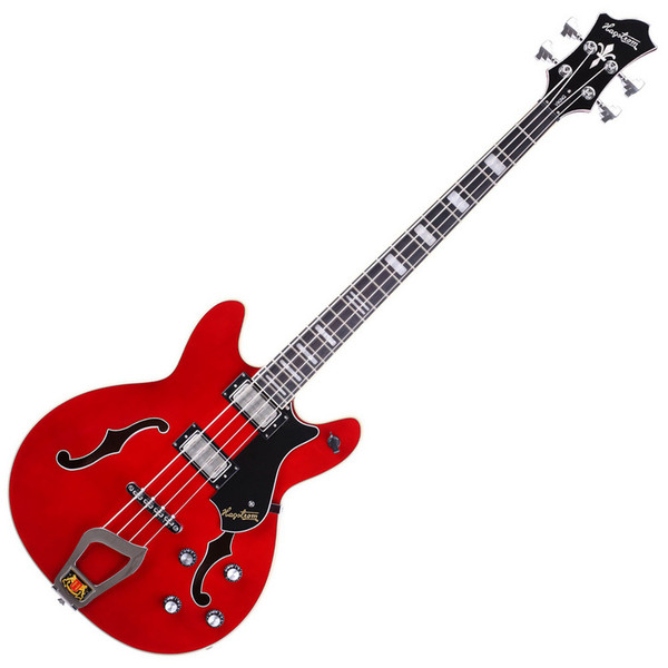 Hagstrom Viking Bass Guitar, Wild Transparent Cherry