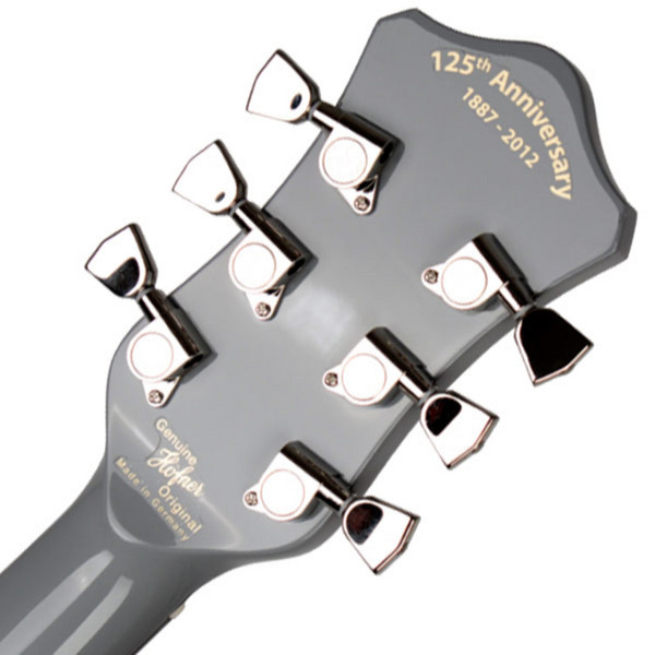 Hofner Gold Label New President Archtop Electric Guitar, Grey