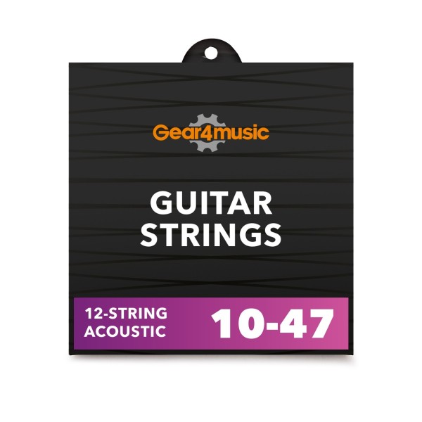 12 String Acoustic Guitar Strings by Gear4music