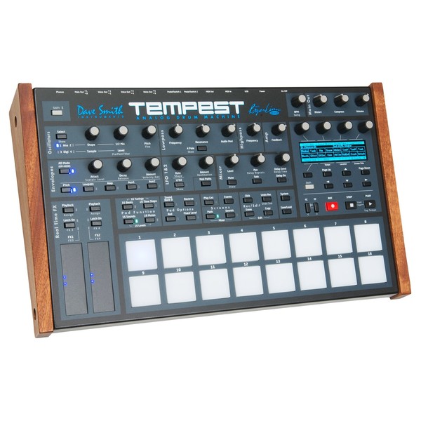 Dave Smith Instruments Tempest Analogue Drum Machine Left Angle
