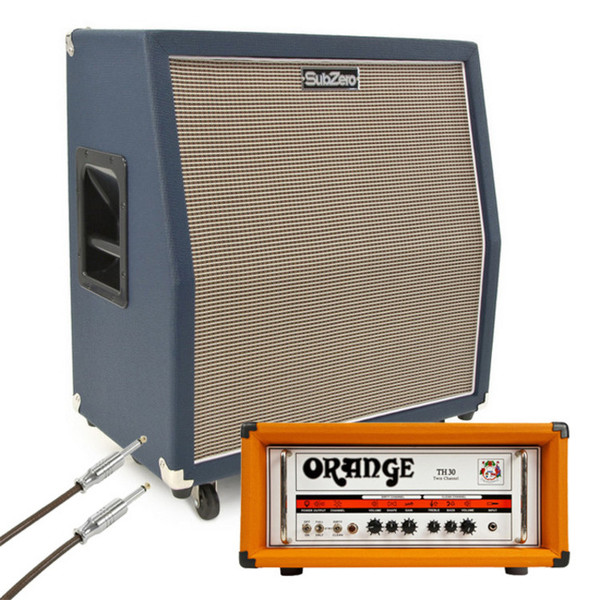 Orange Thunder TH30H with SubZero G410 4x10 Celestion Speaker Cabinet