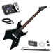 BC Rich Warlock One Guitar, Onyx Black with Multi FX Pedal Pack