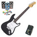 Encore Electric Guitar, Black with Belcat 4 Pedal Rock Pack