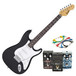 Encore Electric Guitar, Black with Belcat 3 Essential Pedals