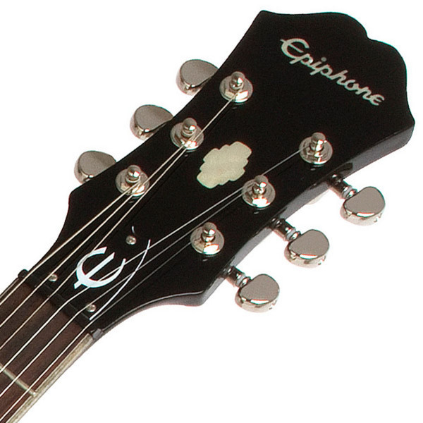 Epiphone Limited Edition Dot Electric Guitar, Black Royale at