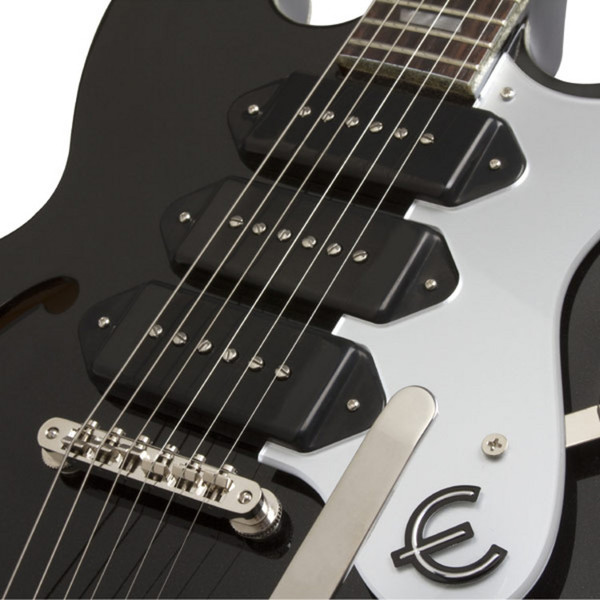 DISC Epiphone Limited Edition Riviera Custom P93 Guitar, Black Royale at  Gear4music