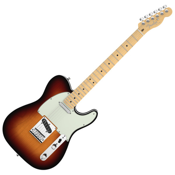 Fender American Deluxe Telecaster Electric Guitar, MN 3-Tone Sunburst