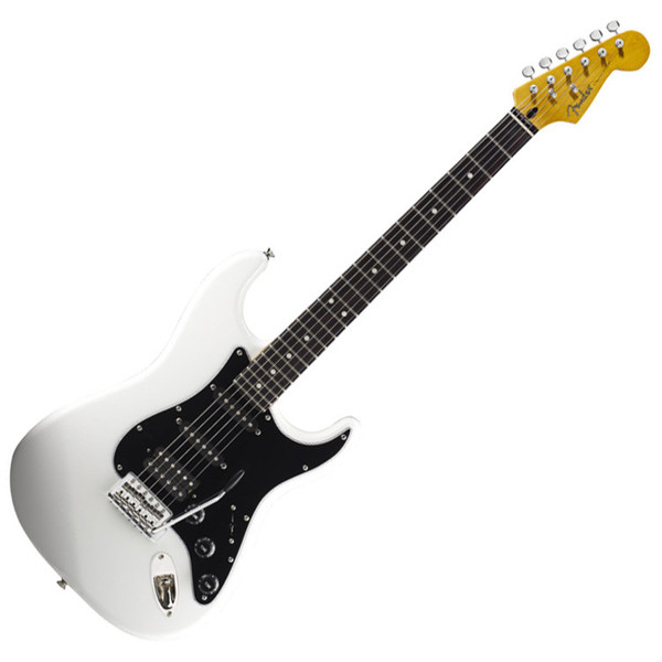 Fender Modern Player Stratocaster HSS Electric Guitar, Olympic White