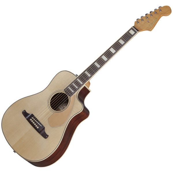 Fender Malibu SCE Folk Cutaway Electro Acoustic Guitar, Natural