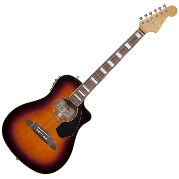 Fender Malibu SCE Folk Cutaway Electro Acoustic Guitar, Sunburst