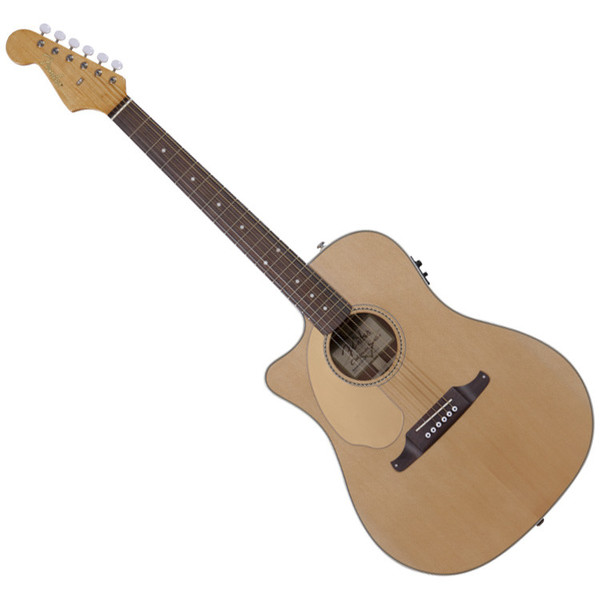 Fender Sonoran SCE Left Handed Electro Acoustic Guitar, Natural