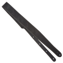 Fender Leder-Gitarrengurt mit Monogramm, Schwarz