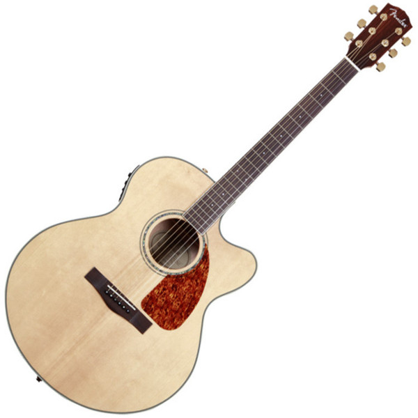 Fender CJ-290SCE Jumbo Cutaway Electro Acoustic Guitar, Natural