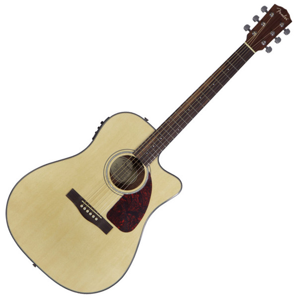 Fender CD-140SCE Dreadnought Cutaway Electro Acoustic Guitar, Natural