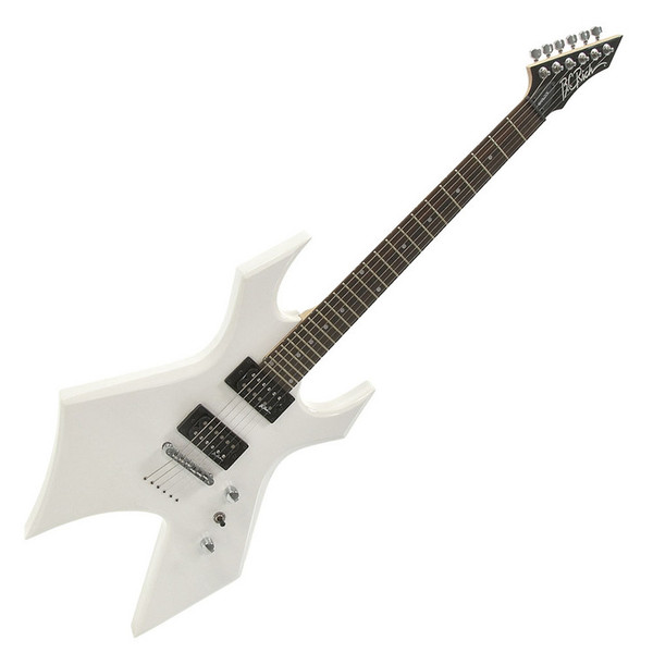 DISC BC Rich Warlock One Guitar, White with Multi FX Pedal Pack at