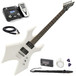 BC Rich Warlock One Guitar, White with Multi FX Pedal Pack - main