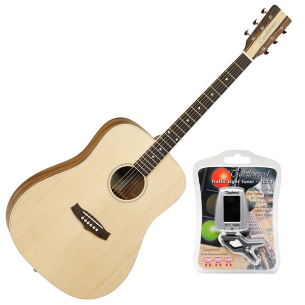 Tanglewood Nashville TND Dreadnought Acoustic with Case + FREE Tuner